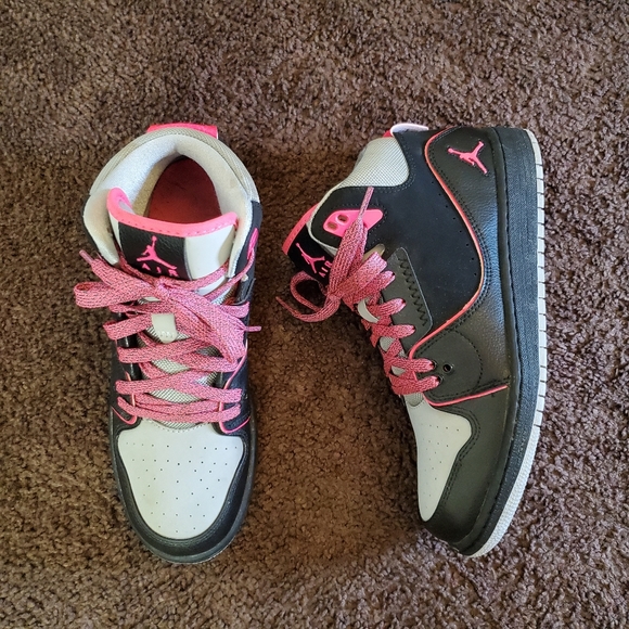 Jordan Shoes - Jordan 1 Flight 2 GG Black Hyper Pink Sneakers